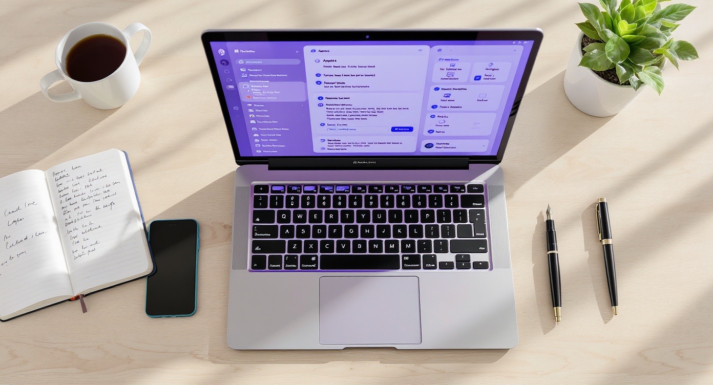 Un agent IA à l'écran qui relie e-mails, factures et CRM